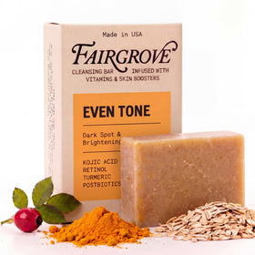Fairgrove front packaging showing bar and brightening claim for clearer tone
