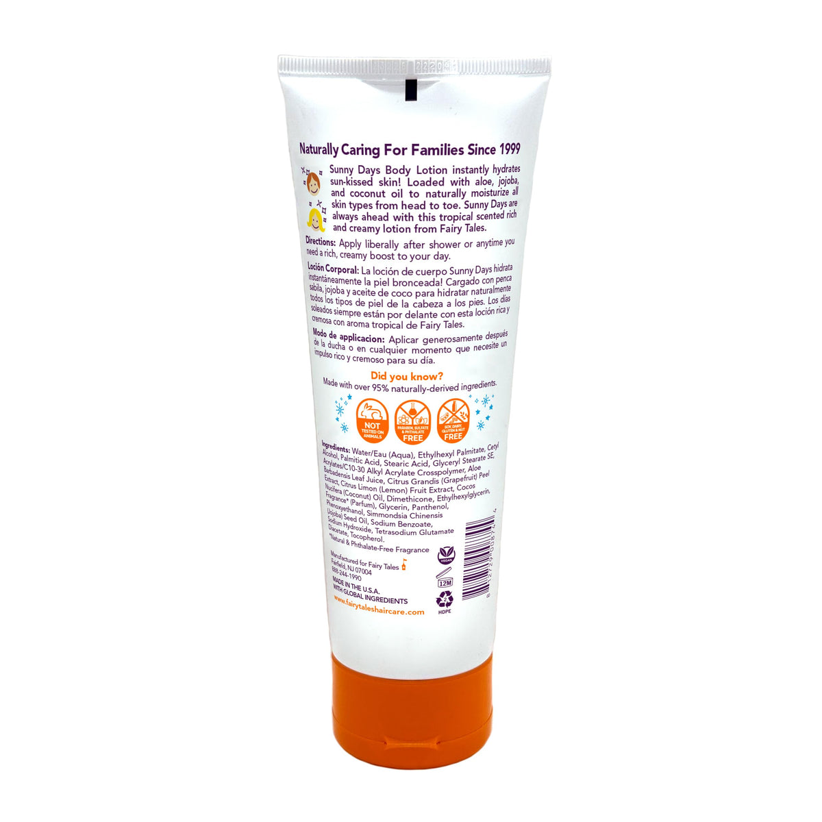 Fairy Tales pump and cap detail highlighting easy dispensing for parents