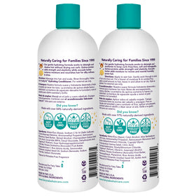 Fairy Tales label close-up highlighting ingredients and kid-friendly formulation benefits
