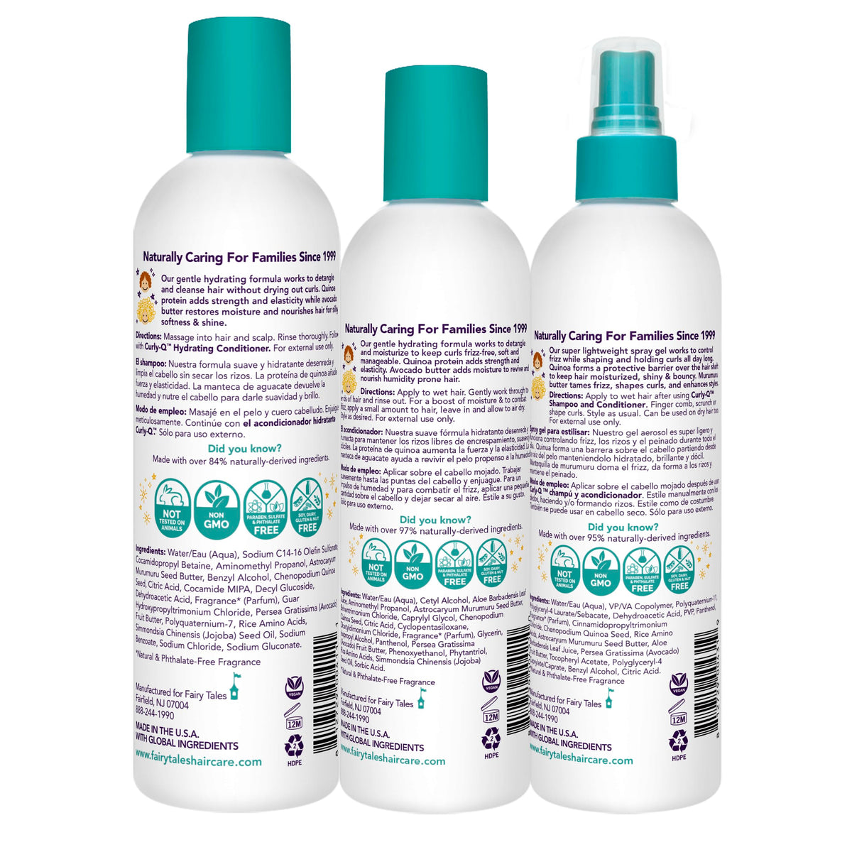 Fairy Tales conditioner close-up showing creamy texture for detangling