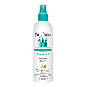 Fairy Tales Curly-Q front bottle shows branding and size benefits