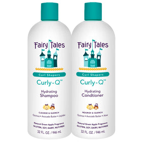 Fairy Tales front packaging showing shampoo and conditioner for easy identification and gentle cleansing