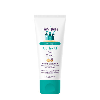Fairy Tales Curly Q front packaging shows 6 oz tube and benefits