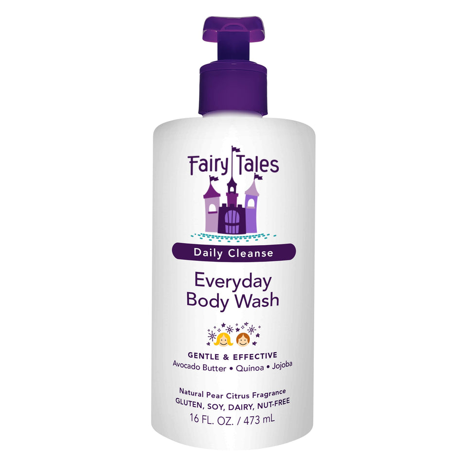 Fairy Tales front packaging showing 16 oz bottle and kid-friendly design