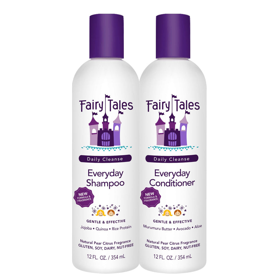 Fairy Tales front packaging showing label and gentle ingredients offering safe daily use