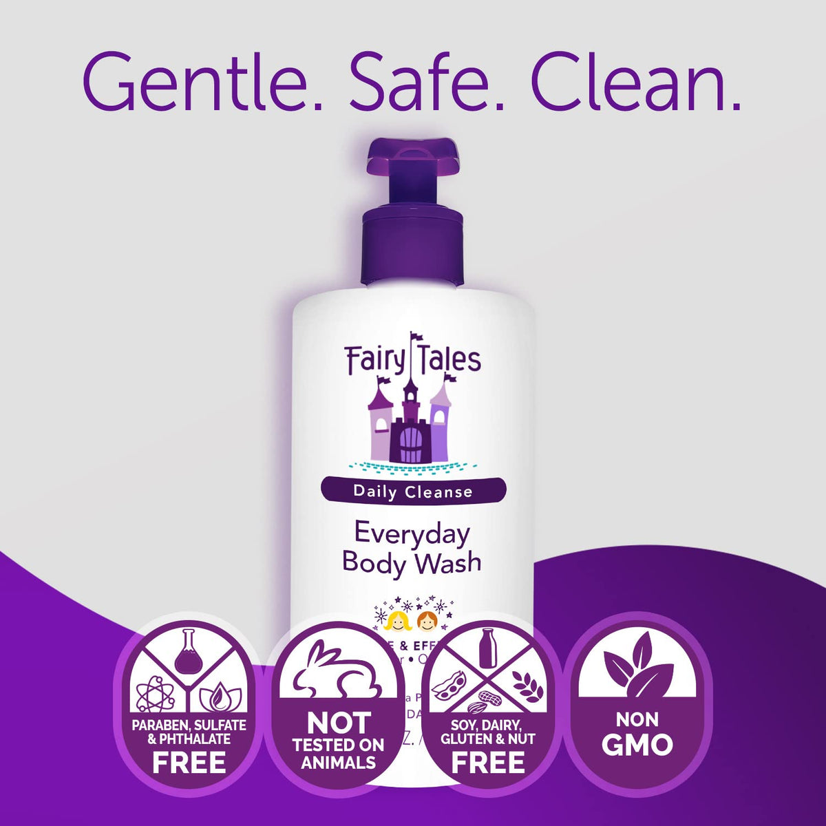 Fairy Tales product label close-up showing transparent ingredient list