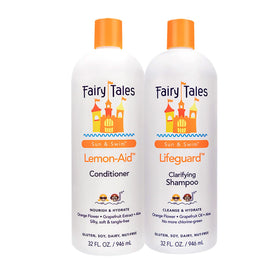 Fairy Tales liter duo front packaging showing bottles and citrus scent benefit
