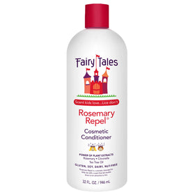 Fairy Tales bottle front label showing product name and size benefits