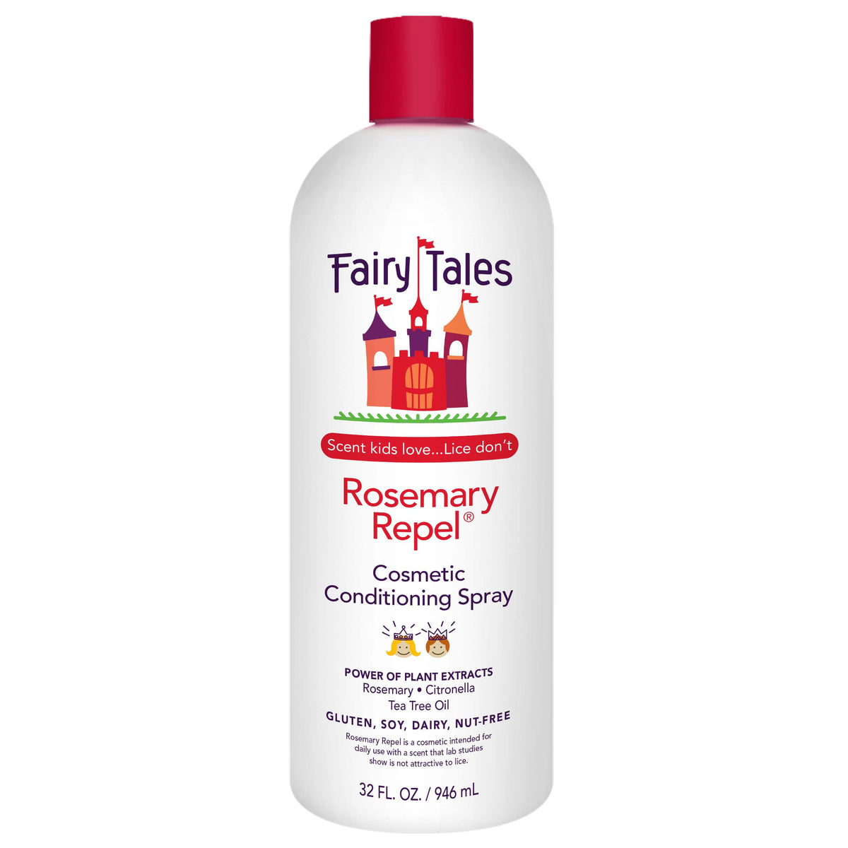 Fairy Tales front label showing product benefits and refill size