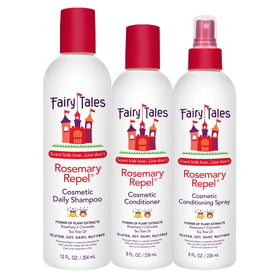 Fairy Tales front packaging showing trio and gentle scent benefits
