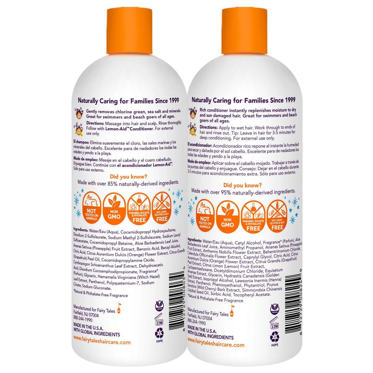 Fairy Tales shampoo close-up lather demonstrating gentle clarifying action