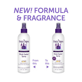 Fairy Tales spray nozzle closeup demonstrating even mist for gentle detangling