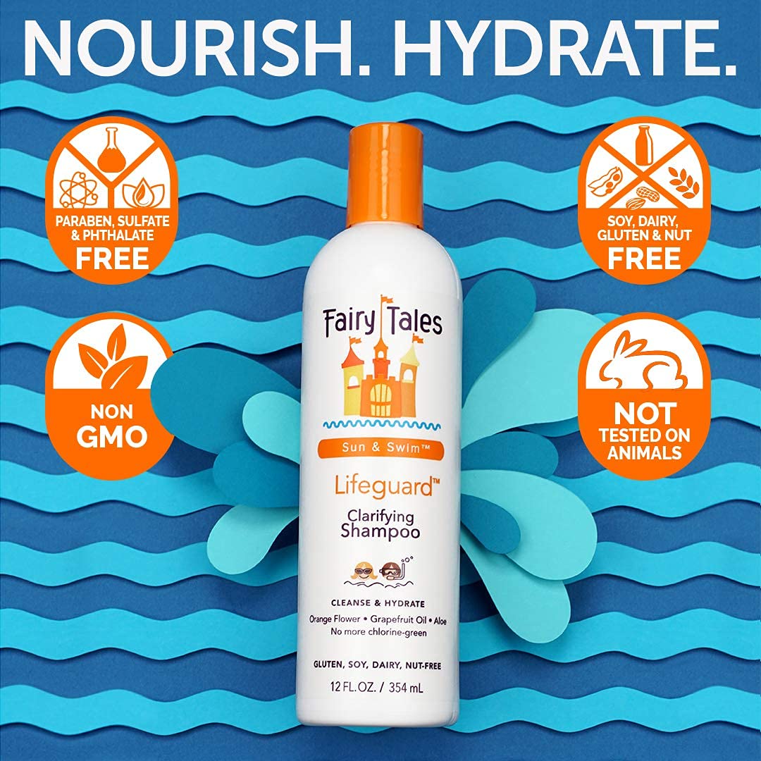 Fairy Tales being applied to child's damp hair to detangle and soften
