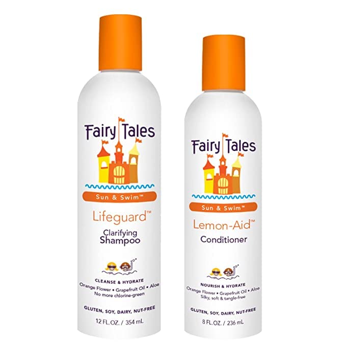 Fairy Tales front packaging showing both bottles and tropical scent benefit