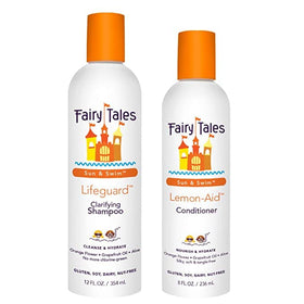 Fairy Tales front packaging showing both bottles and tropical scent benefit
