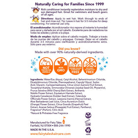 Fairy Tales conditioner texture on hand illustrating smooth slip and detangling