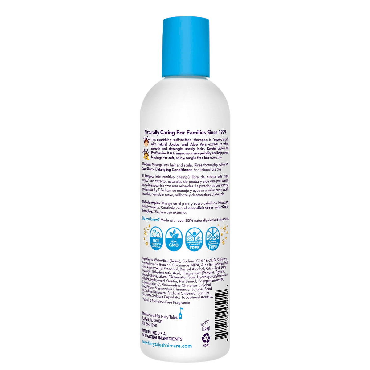 Fairy Tales Tangle Tamer bottle next to a coin to show 12 oz scale and convenient pump