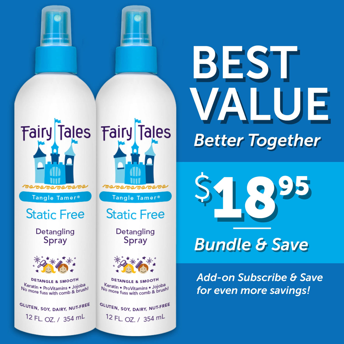 Fairy Tales mist texture close-up for lightweight detangling