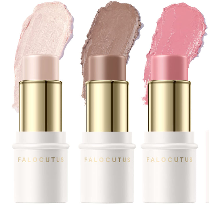 Falocutus contour sticks front view showing portable three-piece set and easy use