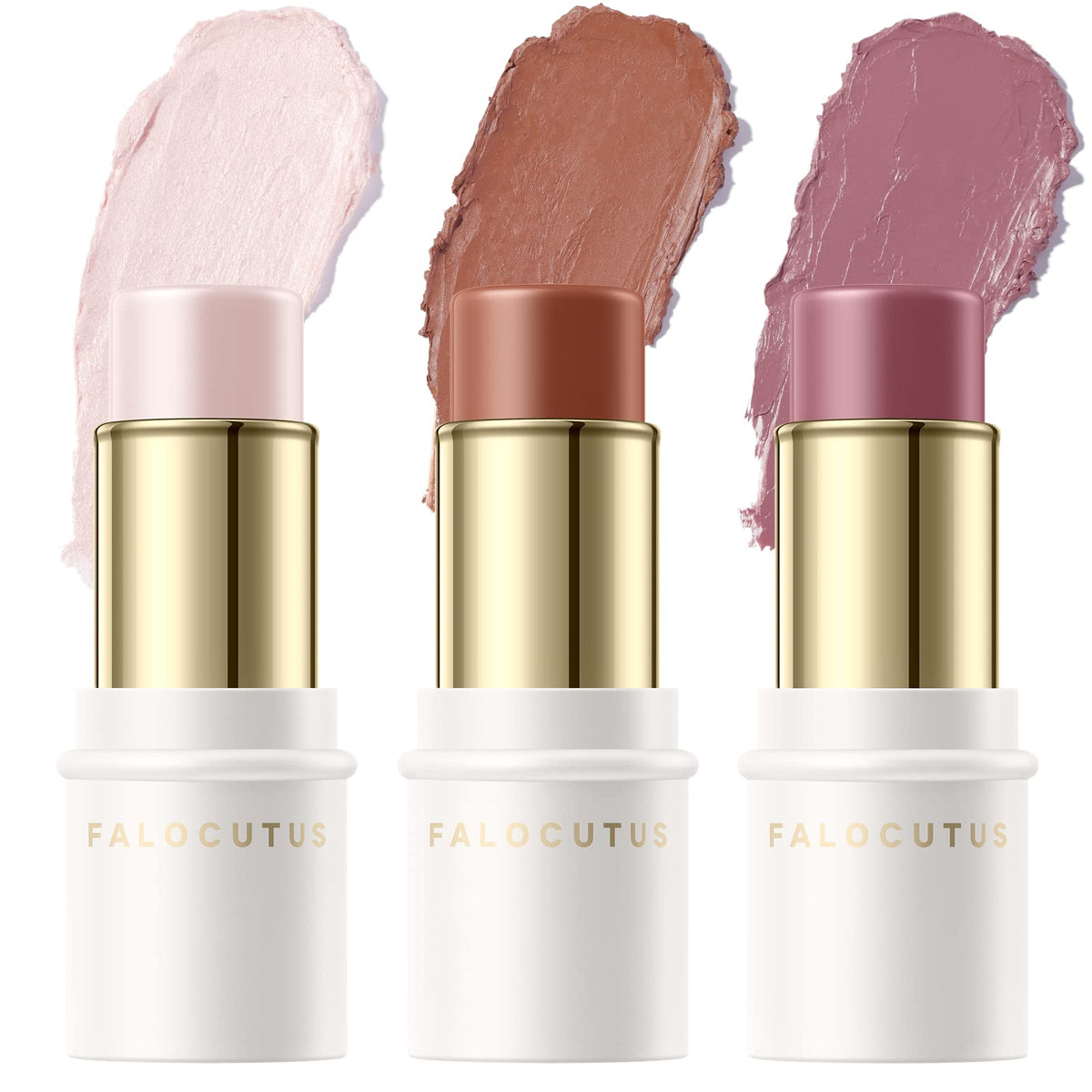 Falocutus front packshot showing three sticks and compact design benefit portability
