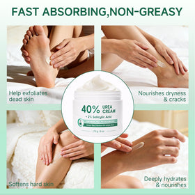 FAMIKYA before and after feet comparison illustrating visible texture improvement