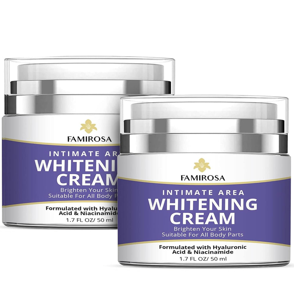 FAMIROSA cream front packaging showing two tubes and product benefits