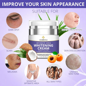 FAMIROSA cream on knees and elbows showing softer, less rough skin
