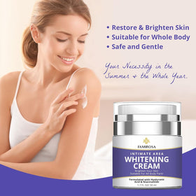 FAMIROSA cream on bathroom vanity illustrating daily routine convenience