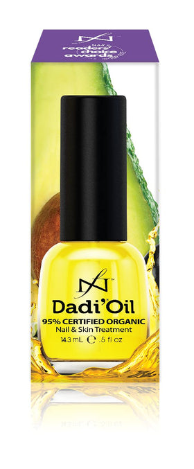 Famous Names Dadi Nail Cuticle Skin Oil being massaged into cuticles to hydrate and soften skin