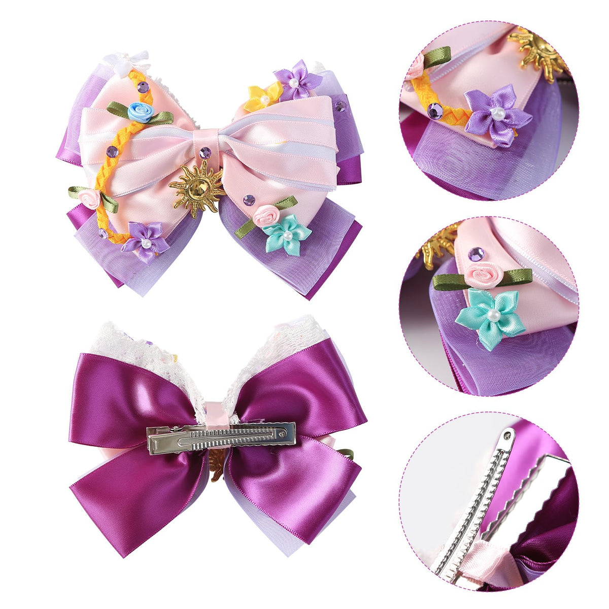 Fancheer no-slip alligator clip detail ensures secure comfortable hold