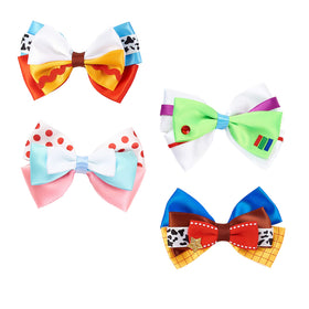 Fancheer front packaging showing four cartoon hair bows and colorful presentation