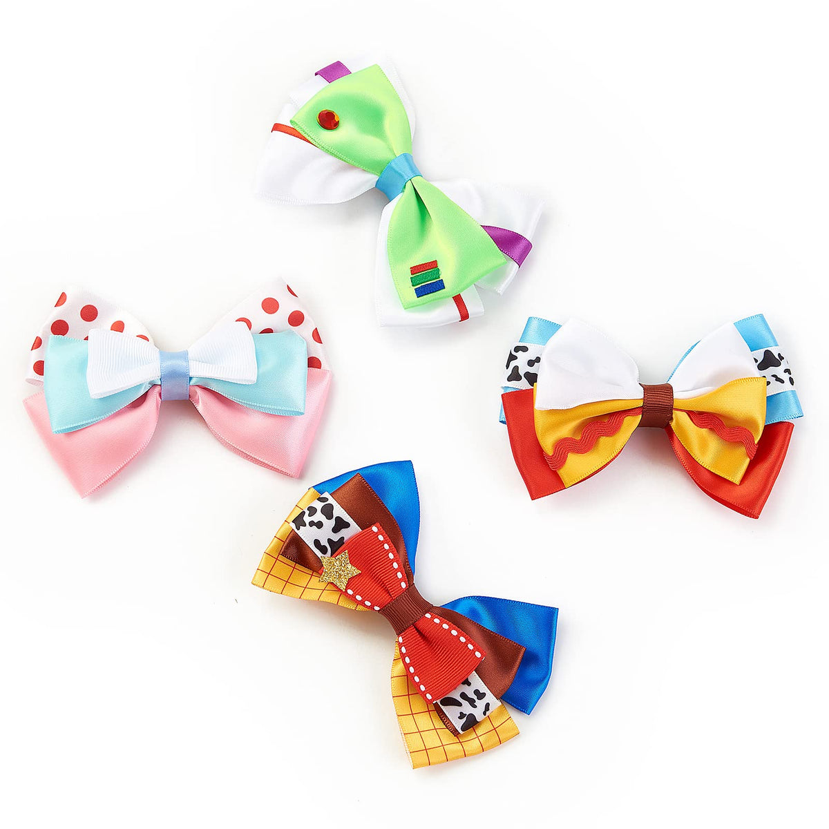 Hand holding Fancheer bow showing scale and suitable size for toddlers