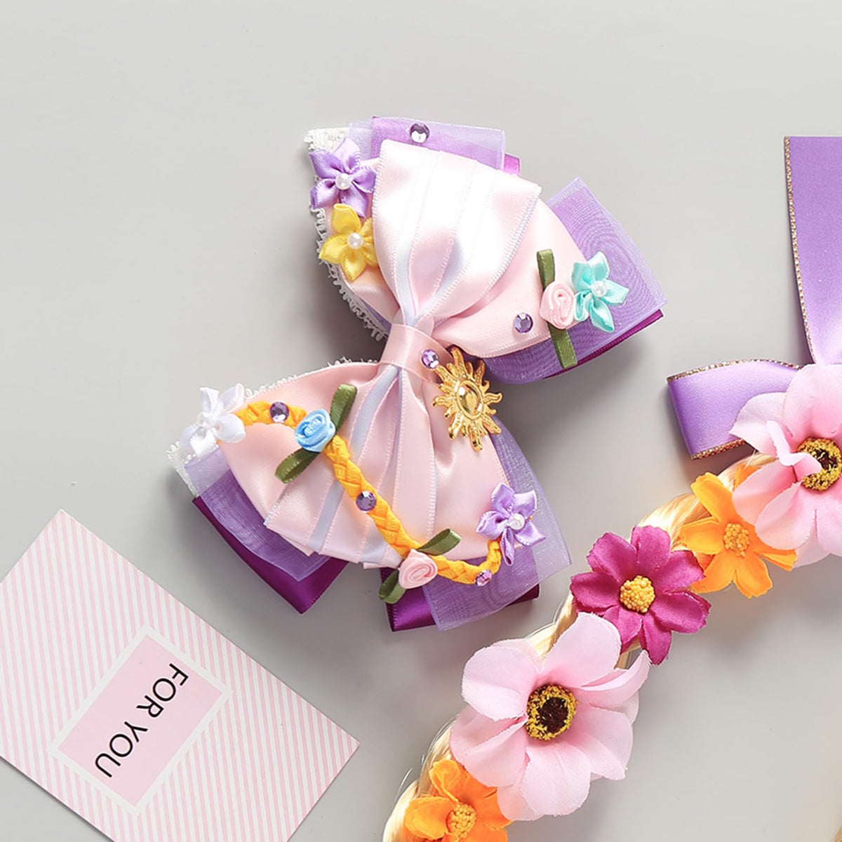 Fancheer tulle and ribbon texture close-up emphasizes lightweight volume