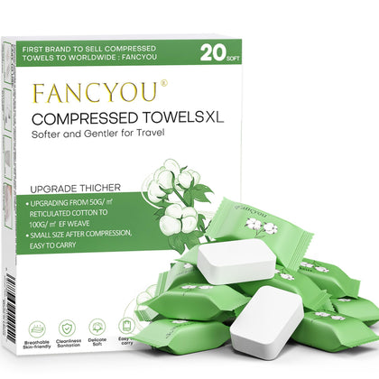 fancyou front packaging showing 50-pack and green design, highlights portability