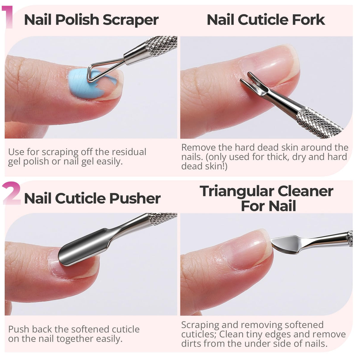 Fandamei nail files and buffers lineup to shape and polish nails
