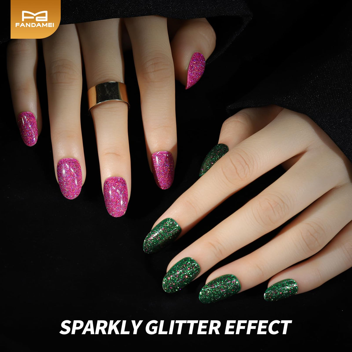 Fandamei french tip and nude styles displayed to show natural elegant options