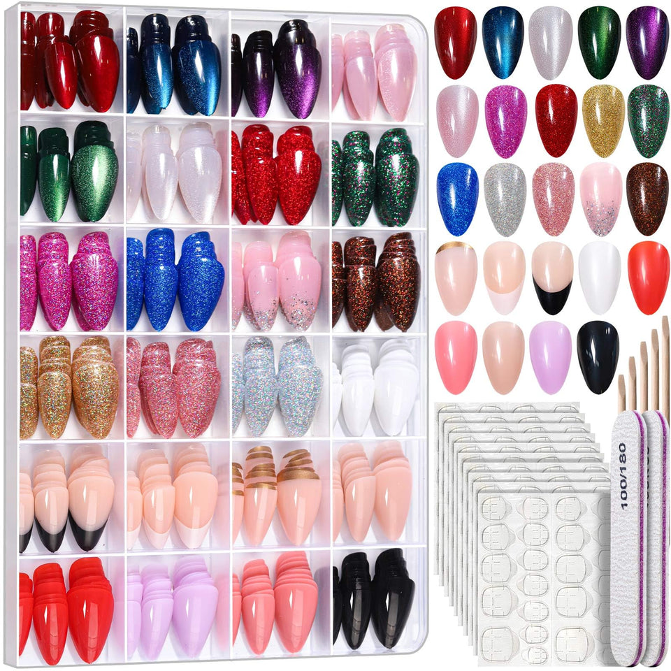 Fandamei front box open showing 24 colors and nails assortment for variety