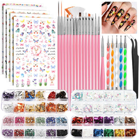 Fandamei front packaging of the full nail art kit showing contents and benefits