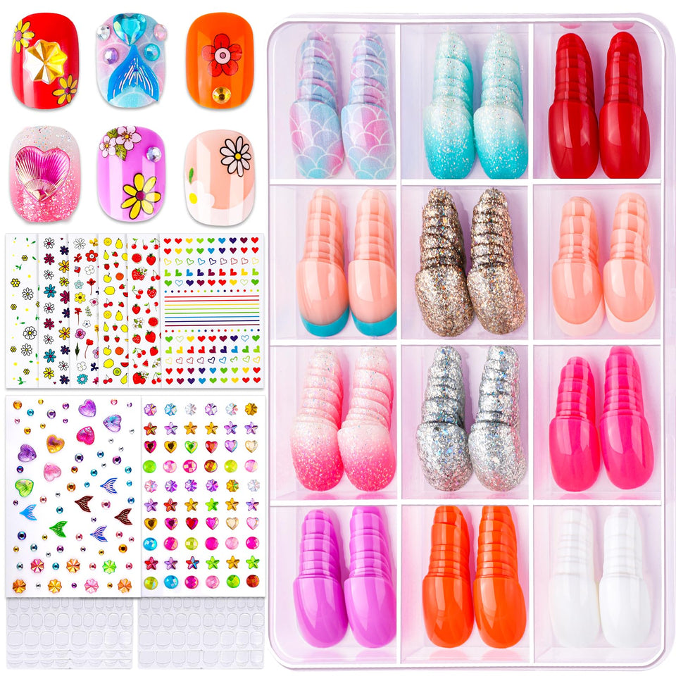 Fandamei front packaging showing full kids nail kit benefits
