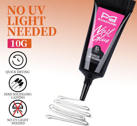 FANDAMEI mixing palette with 10g semi-solid glue for easy blending and secure bonds
