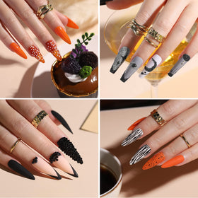 Fandamei applied on nails lifestyle image showing finished manicure and styling benefit