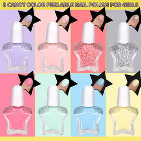 Fandamei peelable polish bottles vibrant candy colors for mess-free play