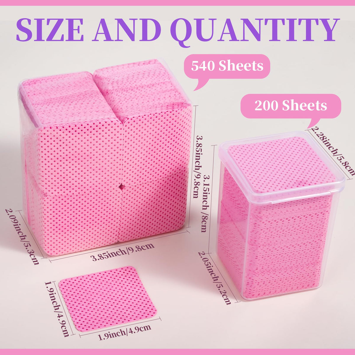 Fandamei refill pack open with stacked lint free sheets for cost-effective restocking