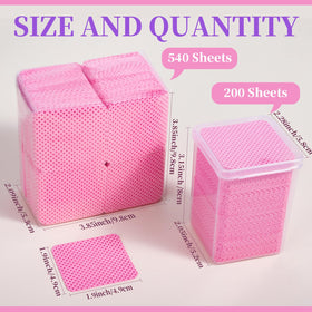 Fandamei refill pack open with stacked lint free sheets for cost-effective restocking