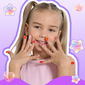Fandamei rhinestone gems detail adding sparkle to nails and face