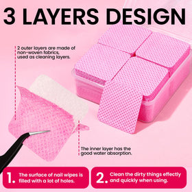Fandamei soak-off clips closeup demonstrating secure fit and hands-free acetone contact