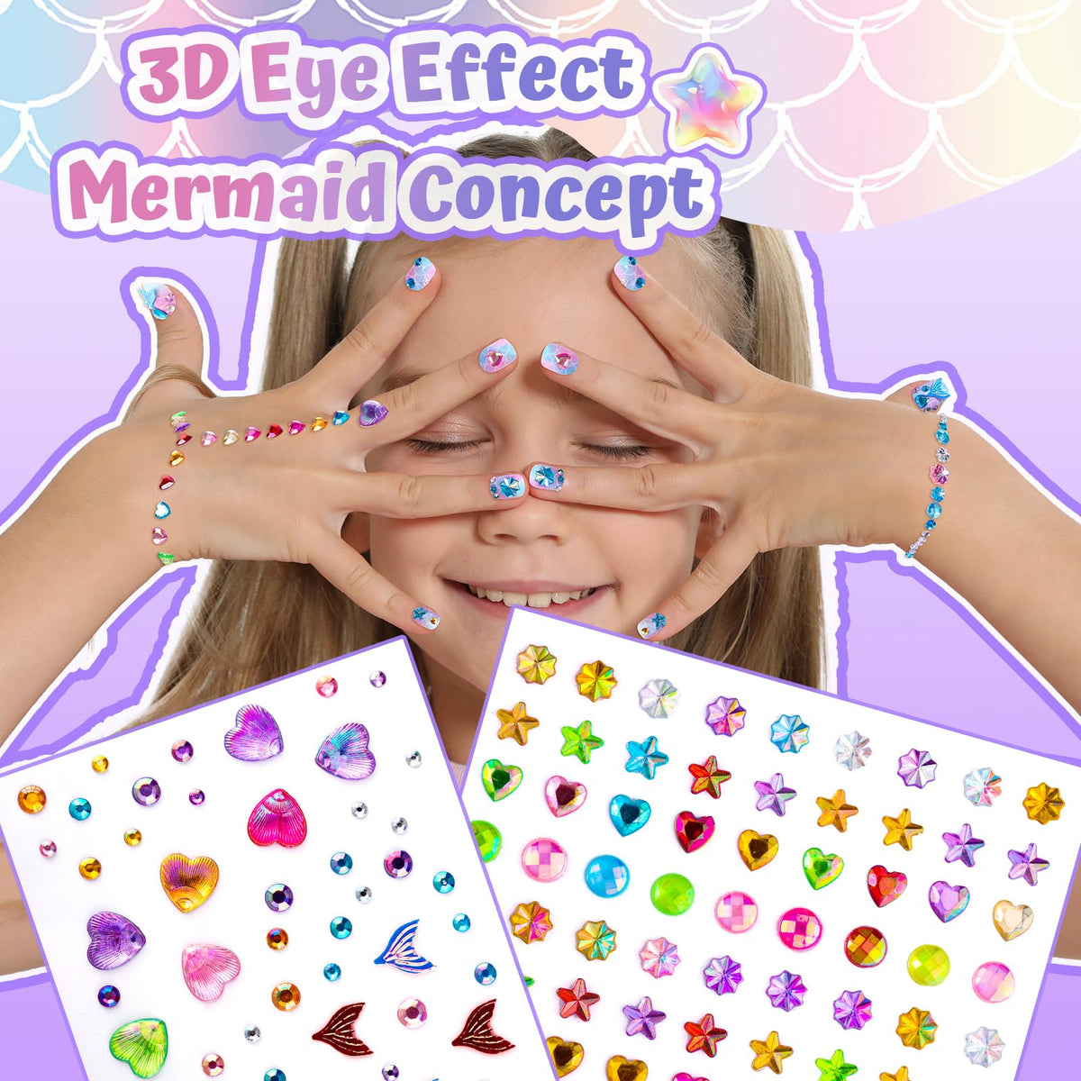 Fandamei sticker sheets display variety for creative nail designs