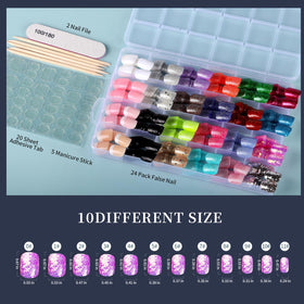 Fandamei storage clipbox open with organized nails for travel-ready portability