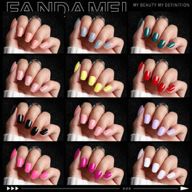 Fandamei manicure tools and files laid out for prepping nails and customizing length