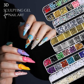 Fandamei colorful rhinestones and charms closeup for creative variety